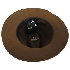 Wesley Packable Wool Felt Fedora Hat - Coffee -ChicHeadwear Haven 419699