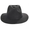 Wesley Packable Wool Felt Fedora Hat - Blackwash