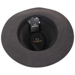 Wesley Packable Wool Felt Fedora Hat - Blackwash -ChicHeadwear Haven 419759