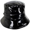 Eliane Rollable Vegan Patent Leather Bucket Hat -ChicHeadwear Haven 420761