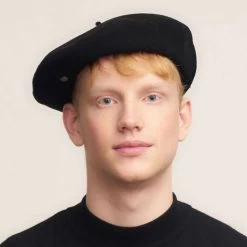 Campan Wool Basque Beret - Navy Blue -ChicHeadwear Haven 422037