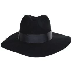 Zoey Floppy Brim Wool Felt Fedora Hat