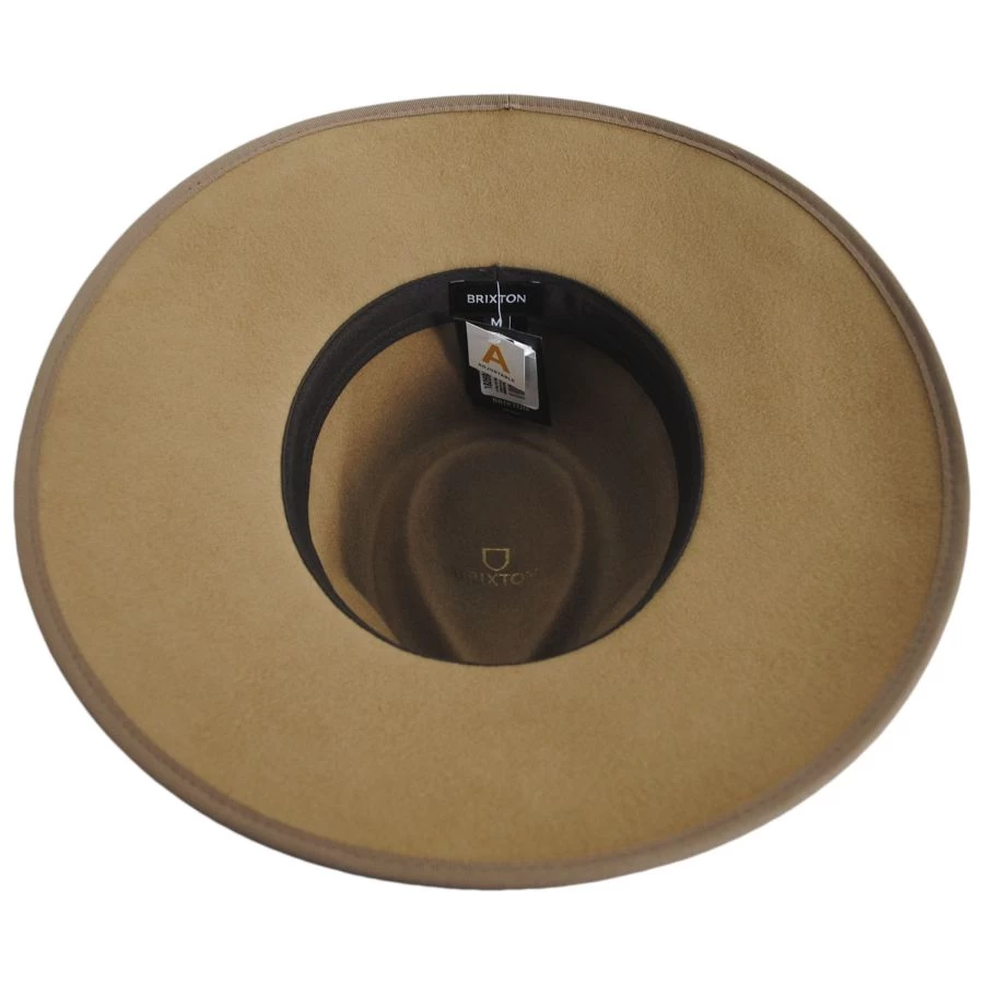 Jo Wool Felt Rancher Fedora Hat - Bronze 5 Jo Wool Felt Rancher Fedora Hat - Bronze - Image 3