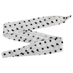 Polka Dot 3-Pleat Puggaree Hat Band