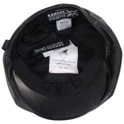 Kangol Faux Leather Newsboy Cap -ChicHeadwear Haven 424839