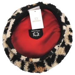 Fiddler Leopard Sherpa Fleece Beret -ChicHeadwear Haven 426393