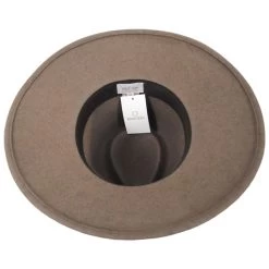 Joanna Wool Felt Fedora Hat - Tea Mix -ChicHeadwear Haven 427205