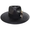 Stetson Atacama Shantung Straw Fedora Hat - Black -ChicHeadwear Haven 427944