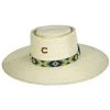 CHARLIE 1 HORSE Mamacita Palm Straw Gambler Hat -ChicHeadwear Haven 428223