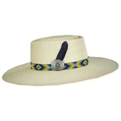 CHARLIE 1 HORSE Mamacita Palm Straw Gambler Hat -ChicHeadwear Haven 428226