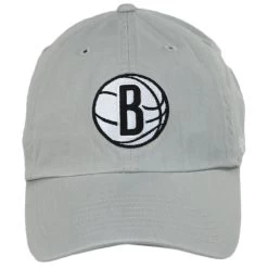 '47 BRAND Brooklyn Nets NBA Clean Up Strapback Baseball Cap Dad Hat