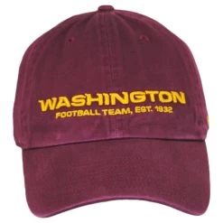 '47 BRAND Washington Football Team NFL Clean Up Strapback Baseball Cap Dad Hat