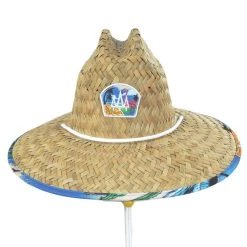 Seaside Straw Lifeguard Hat
