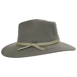 Joanna Packable Wool Felt Fedora Hat - Taupe -ChicHeadwear Haven 430343