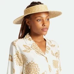 Joanna Wheat Straw Visor -ChicHeadwear Haven 430662