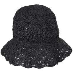 Boho Crochet Toyo Straw Bucket Hat