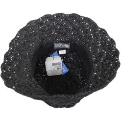 Boho Crochet Toyo Straw Bucket Hat -ChicHeadwear Haven 430896