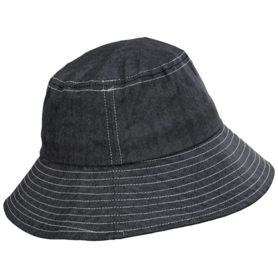 Chambray Cotton Bucket Hat 4 Chambray Cotton Bucket Hat - Image 2