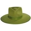 Wool Felt Rancher Fedora Hat - Light Green -ChicHeadwear Haven 431565