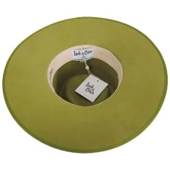 Wool Felt Rancher Fedora Hat - Light Green -ChicHeadwear Haven 431571