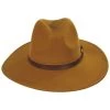 Field Proper Wool Felt Fedora Hat - Chestnut -ChicHeadwear Haven 432960