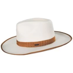 Reno Wool Felt Fedora Hat - Off White -ChicHeadwear Haven 433343