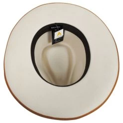 Reno Wool Felt Fedora Hat - Off White -ChicHeadwear Haven 433346