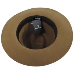 Wesley Wool Felt Floppy Fedora Hat - Bronze -ChicHeadwear Haven 433691