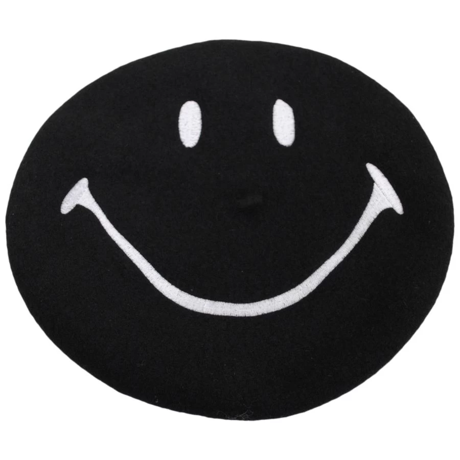 Smiley 50th Anniversary Wool Beret 4 Smiley 50th Anniversary Wool Beret - Image 2