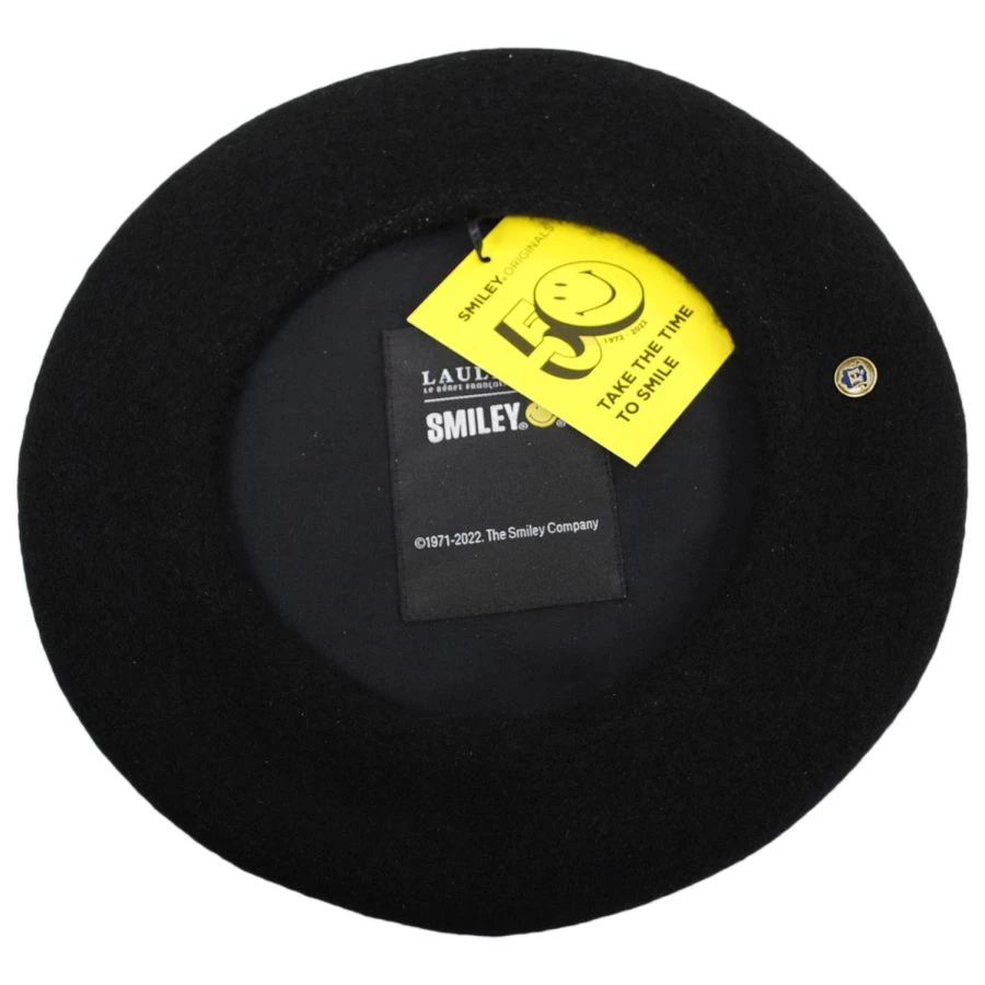 Smiley 50th Anniversary Wool Beret 5 Smiley 50th Anniversary Wool Beret - Image 3