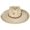 CHARLIE 1 HORSE Teepee Wide Brim Palm Straw Fedora Hat -ChicHeadwear Haven 436058