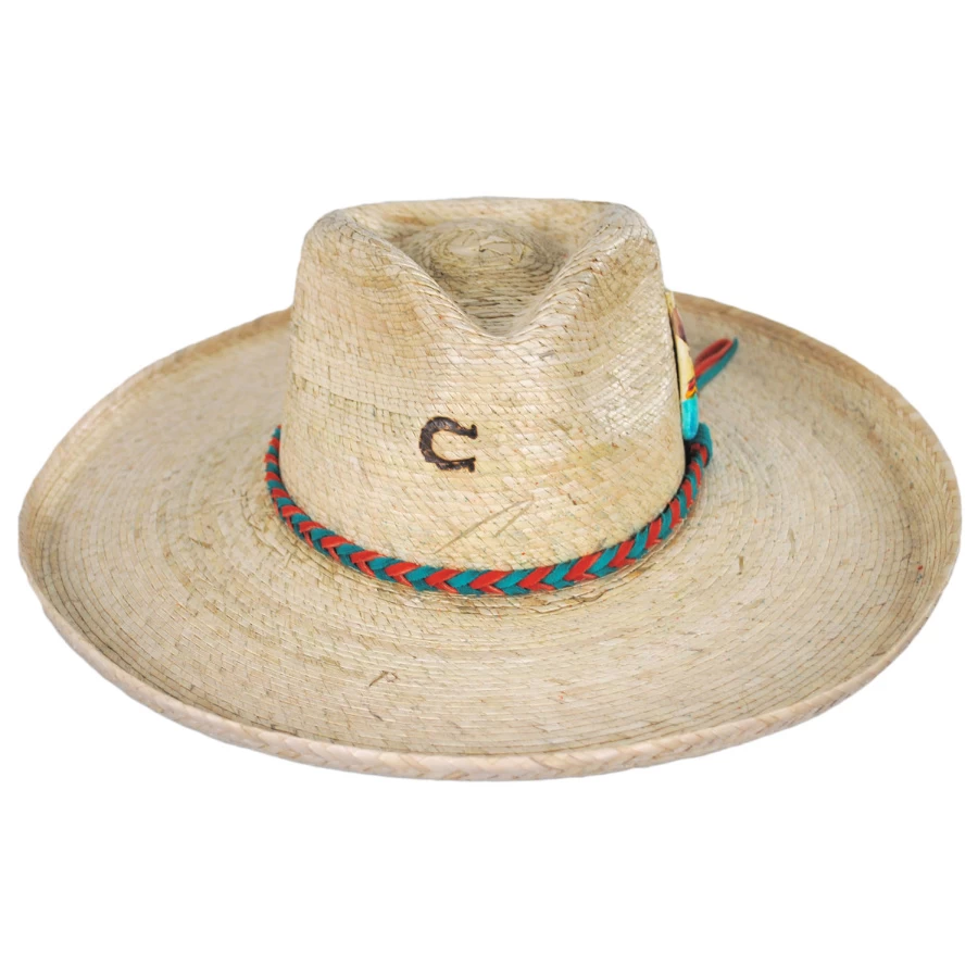 CHARLIE 1 HORSE Teepee Wide Brim Palm Straw Fedora Hat 3 CHARLIE 1 HORSE Teepee Wide Brim Palm Straw Fedora Hat