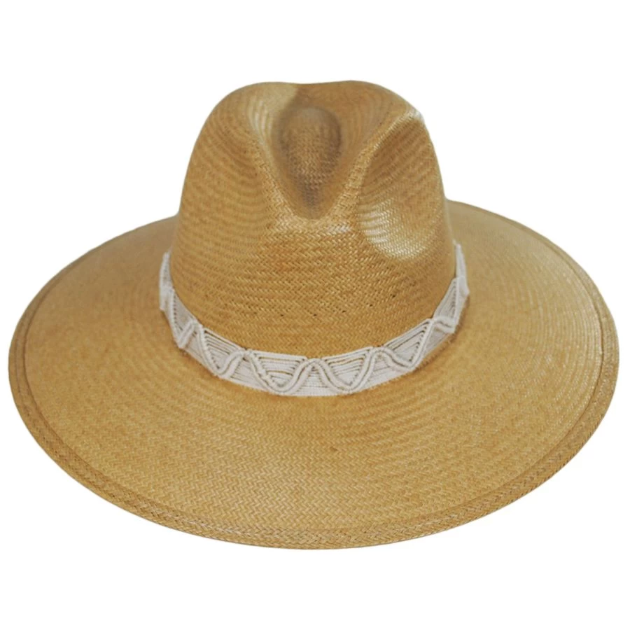 Stetson Hello Darlin' Shantung Straw Fedora Hat 3 Stetson Hello Darlin' Shantung Straw Fedora Hat