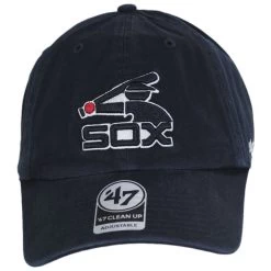 '47 BRAND Chicago White Sox MLB Cooperstown Clean Up Strapback Baseball Cap Dad Hat