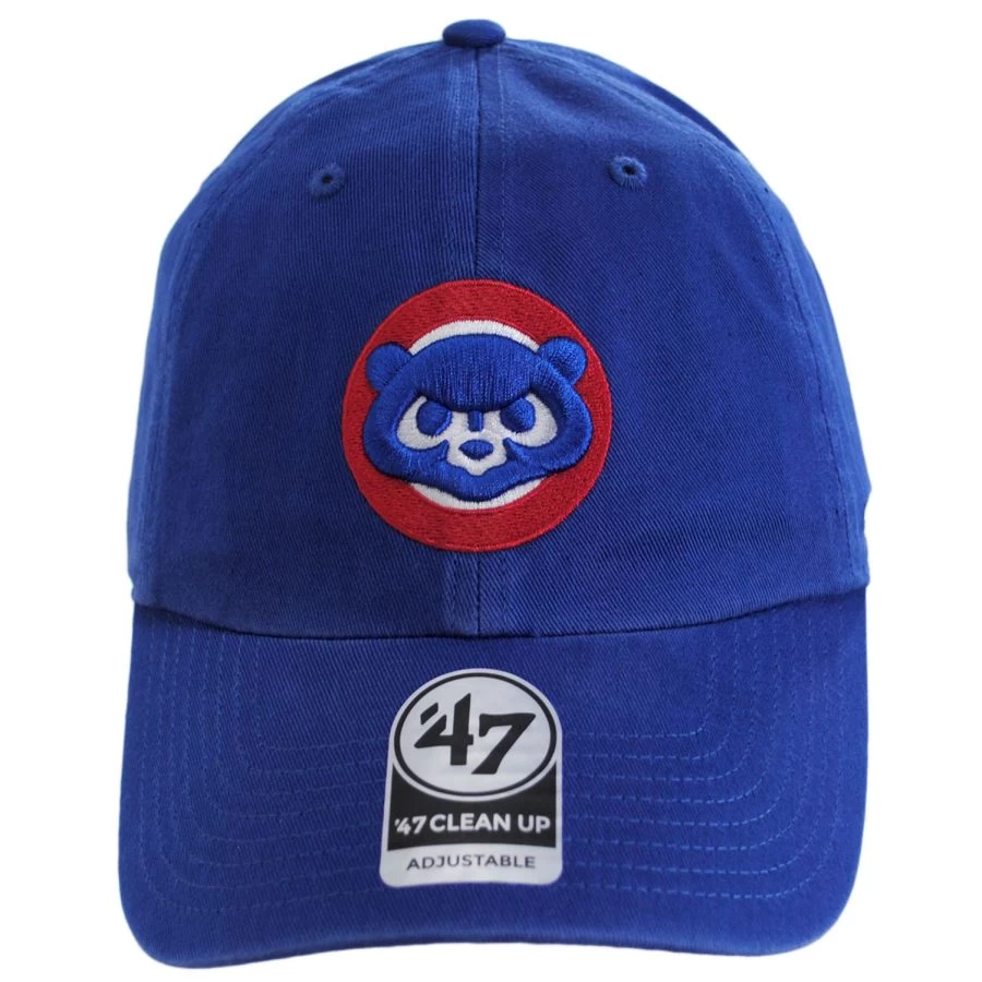 '47 BRAND Chicago Cubs MLB Cooperstown Clean Up Strapback Baseball Cap Dad Hat 3 '47 BRAND Chicago Cubs MLB Cooperstown Clean Up Strapback Baseball Cap Dad Hat