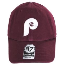 '47 BRAND Philadelphia Phillies MLB Clean Up Strapback Baseball Cap Dad Hat