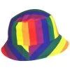 Rainbow Striped Cotton Reversible Bucket Hat -ChicHeadwear Haven 436548
