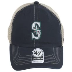 '47 BRAND Seattle Mariners Trawler 47 Mesh Clean Up Snapback Baseball Cap