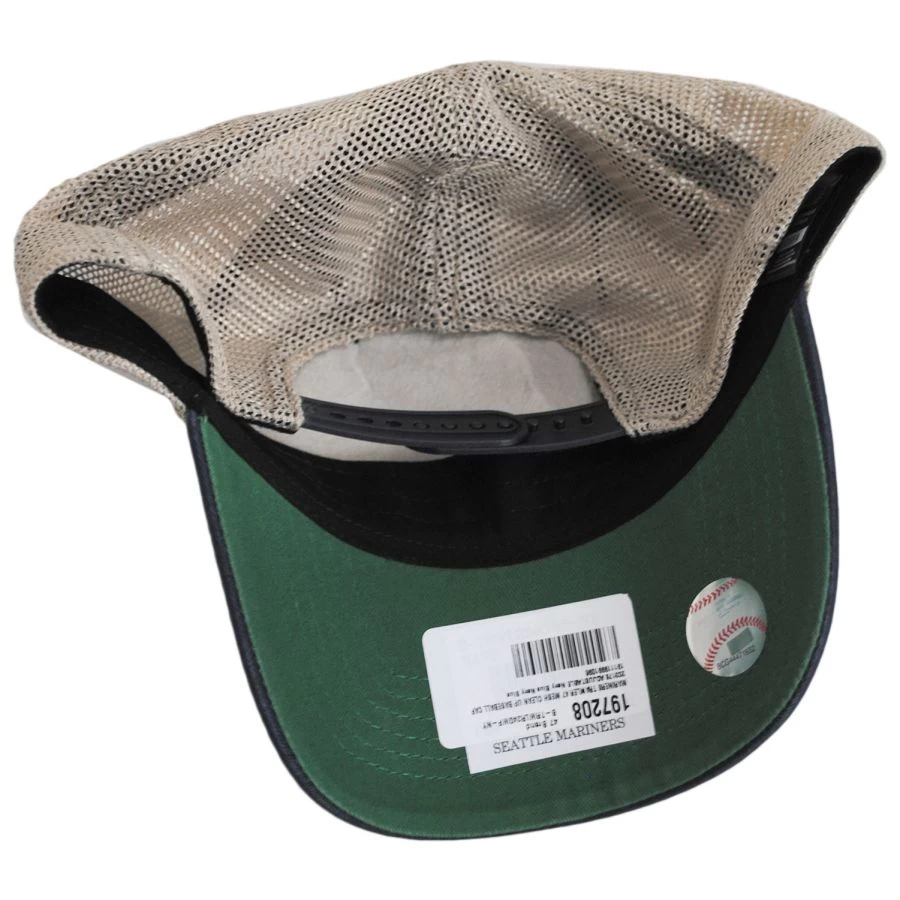 '47 BRAND Seattle Mariners Trawler 47 Mesh Clean Up Snapback Baseball Cap 5 '47 BRAND Seattle Mariners Trawler 47 Mesh Clean Up Snapback Baseball Cap - Image 3
