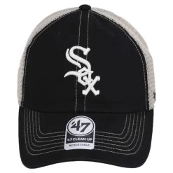 '47 BRAND Chicago White Sox Trawler 47 Mesh Clean Up Snapback Baseball Cap