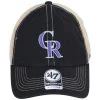 '47 BRAND Colorado Rockies Trawler 47 Mesh Clean Up Snapback Baseball Cap -ChicHeadwear Haven 436832