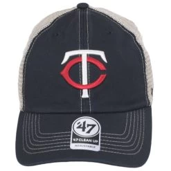 '47 BRAND Minnesota Twins Trawler 47 Mesh Clean Up Snapback Baseball Cap