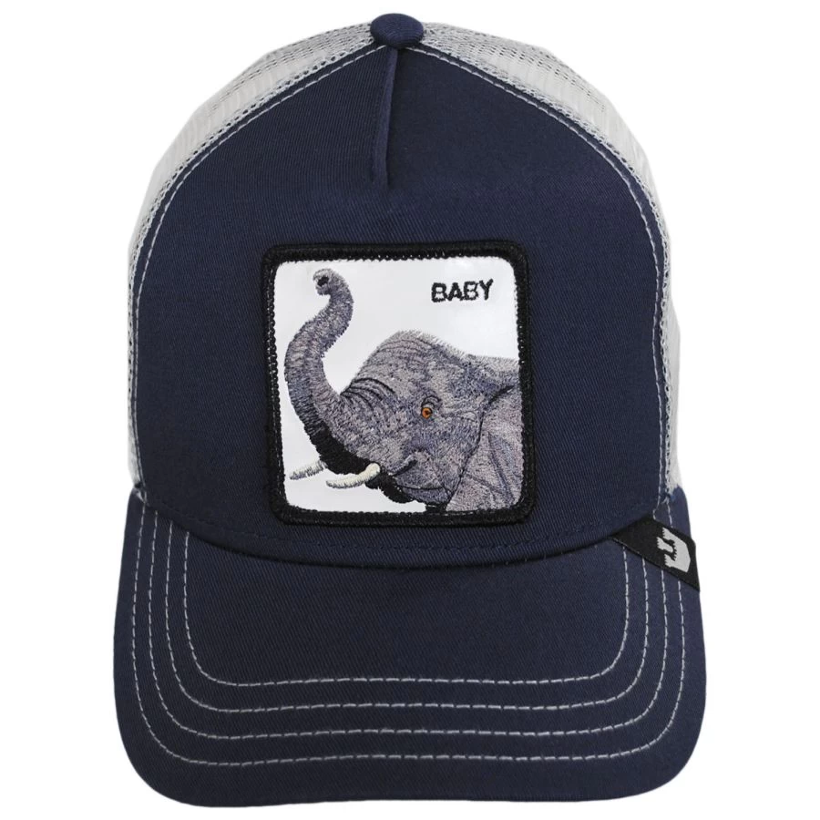 Goorin Bros Baby Elephant Mesh Trucker Snapback Baseball Cap 3 Goorin Bros Baby Elephant Mesh Trucker Snapback Baseball Cap