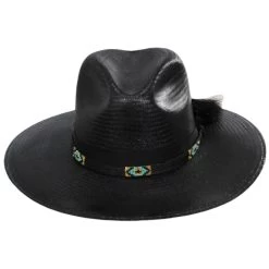 Stetson Helix Shantung Straw Fedora Hat