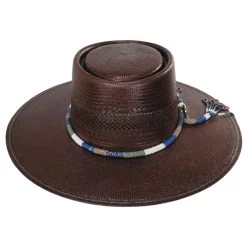 Stetson Tellus Shantung Straw Gambler Hat