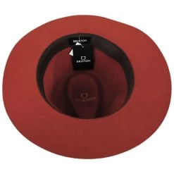 Wesley Packable Wool Felt Fedora Hat - Orange -ChicHeadwear Haven 441563