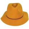 Wesley Wool Felt Floppy Fedora Hat - Gold -ChicHeadwear Haven 441647