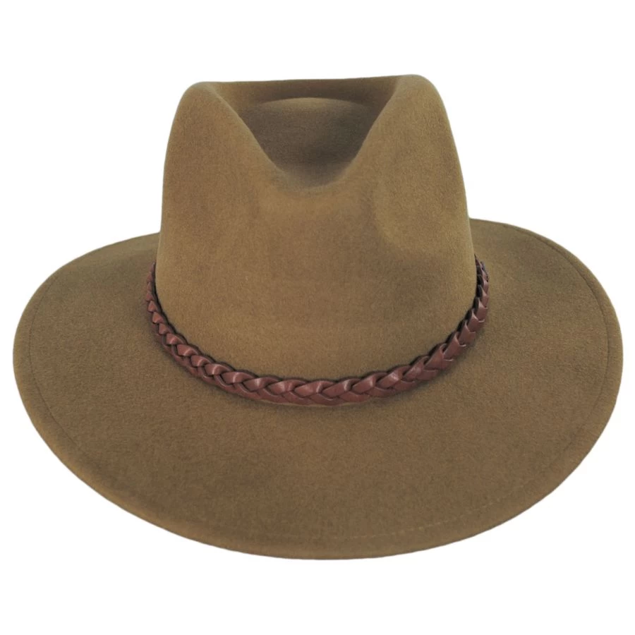 Messer Wool Felt Western Fedora Hat - Bronze 3 Messer Wool Felt Western Fedora Hat - Bronze