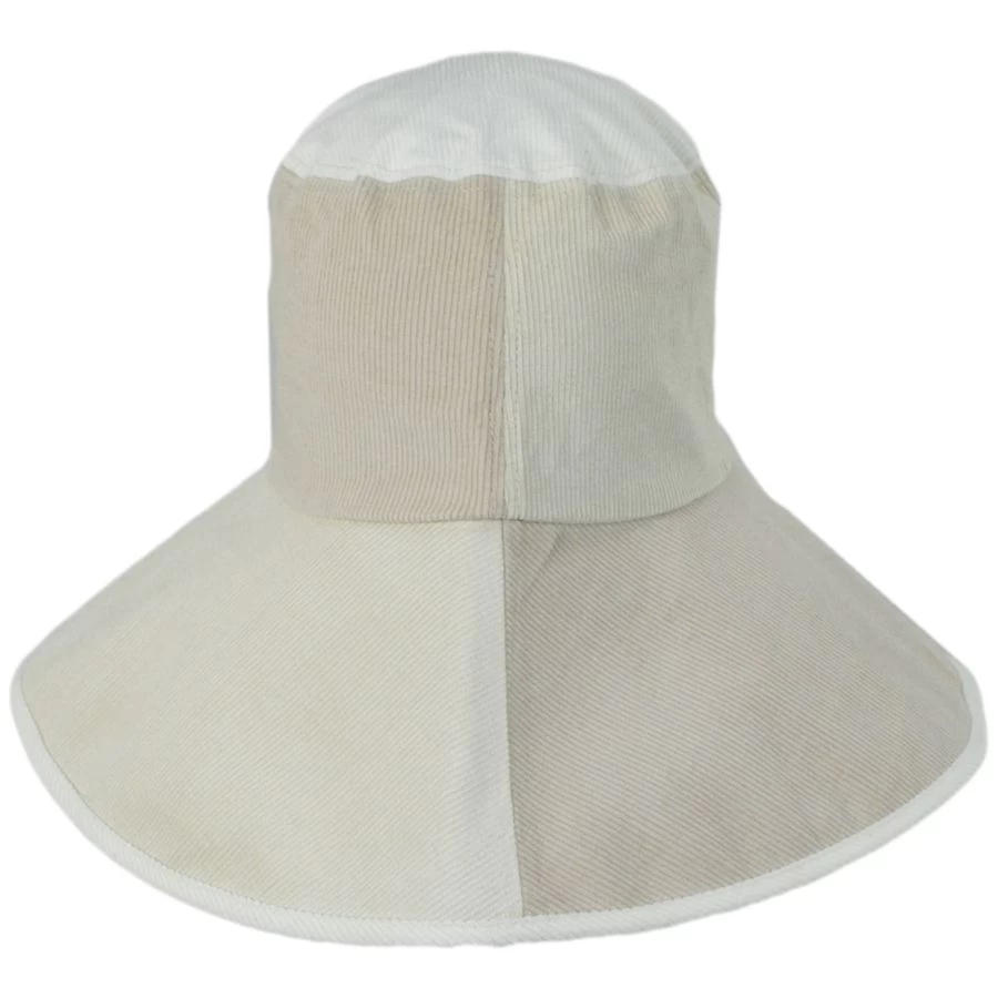 Maddie Color Block Cotton Corduroy Sun Hat 3 Maddie Color Block Cotton Corduroy Sun Hat