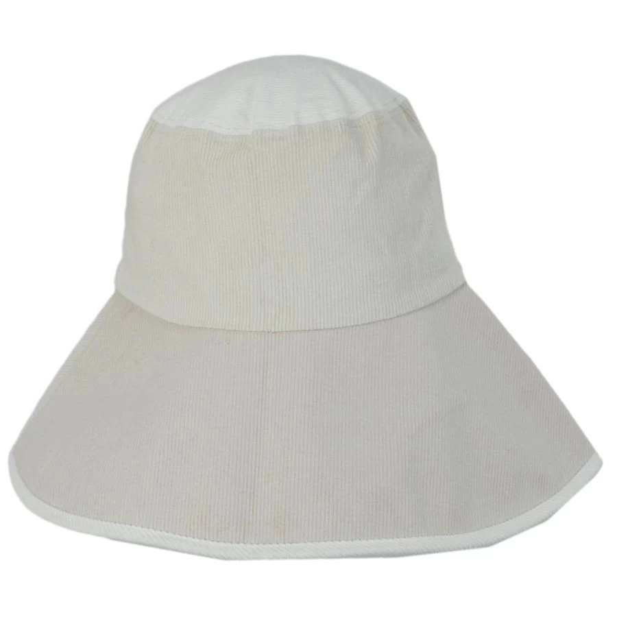 Maddie Color Block Cotton Corduroy Sun Hat 4 Maddie Color Block Cotton Corduroy Sun Hat - Image 2